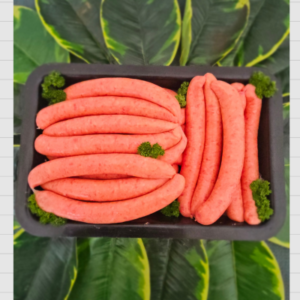 Plain thin sausages